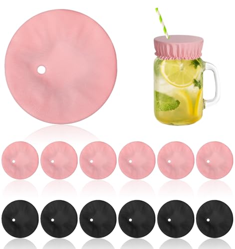12 Stück Getränkeschutzdeckel, Getränkeschutz Sicherheits-Getränkeabdeckungen gegen Spiking, Wiederverwendbar für Cocktails & Alkohol, Frauen-Reisebedarf von ValueBargain
