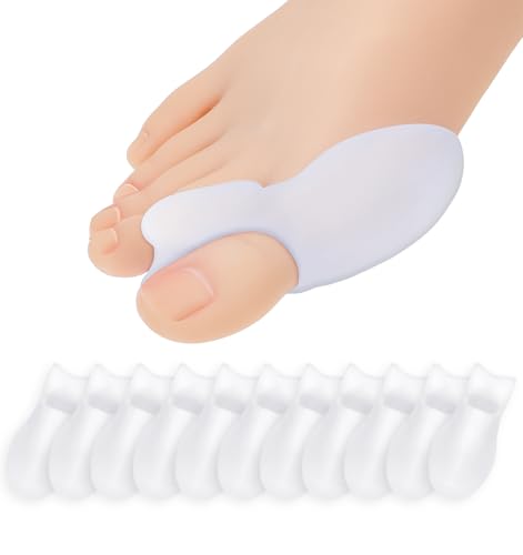 12er-Set Hallux Valgus Zehenspreizer, Hallux Valgus Korrektur aus Weichem Silikongel, Schmerzlinderung & Zehentrennung bei Ballen/Überlappenden Zehen – Rutschfester Sitz & Wiederverwendbar von ValueBargain