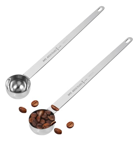 2er Set Kaffeelöffel Edelstahl, Kaffee Löffel 23.5cm Langer Hebel mit 15ml Skala & Aufhängeöse Kaffeelöffel Portionierer für Präzises Dosieren von Kaffeepulver oder Backzutaten 2er Set Kaffeelöffel Edelstahl, Kaffee Löffel 23.5cm Langer Hebel mit 15ml Skala & Aufhängeöse Kaffeelöffel Portionierer für Präzises Dosieren von Kaffeepulver oder Backzutaten von ValueBargain