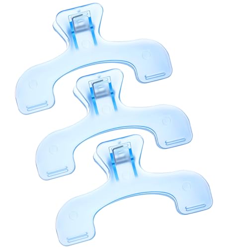 3 Stück Buchklammer, Buchseitenhalter Starke Transparente Blaue Clips, Multifunktional & Praktisch für Lesen, Lesezeichen & Dokumente von ValueBargain