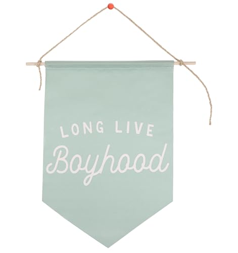 Long Live BoyHood Banner, Salbeigrün Kinderzimmer Dekor & Spielzimmer Wanddekoration, Wimpel Flagge Banner für Jungen Schlafzimmer, Kleinkind, Teenager Junge Zimmer Long Live BoyHood Banner, Salbeigrün Kinderzimmer Dekor & Spielzimmer Wanddekoration, Wimpel Flagge Banner für Jungen Schlafzimmer, Kleinkind, Teenager Junge Zimmer von ValueBargain