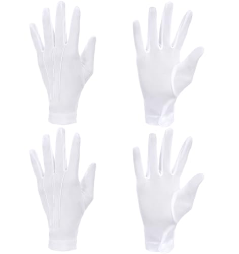 ValueBargain 2er-Pack Baumwollhandschuhe Weiß, Handschuhe Weiß mit Druckknopfstulpen & 3D-Nahtdesign, Hochwertige Polyester-Uniformhandschuhe für Galaevents, Servicekräfte ValueBargain 2er-Pack Baumwollhandschuhe Weiß, Handschuhe Weiß mit Druckknopfstulpen & 3D-Nahtdesign, Hochwertige Polyester-Uniformhandschuhe für Galaevents, Servicekräfte von ValueBargain