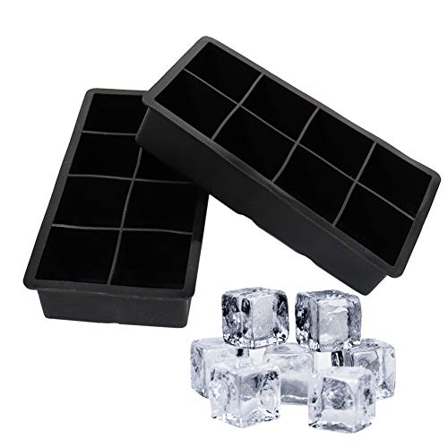 ValueHall Eiswürfelform 2er Pack Eiswürfelschalen Eiswürfelformen für 8 quadratische Eiswürfel Wiederverwendbar Silikon Eiswürfelbehälter für Bier Cocktails Whisky V7105B ValueHall Eiswürfelform 2er Pack Eiswürfelschalen Eiswürfelformen für 8 quadratische Eiswürfel Wiederverwendbar Silikon Eiswürfelbehälter für Bier Cocktails Whisky V7105B von ValueHall