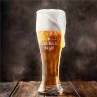 Leonardo Weizenbierglas Mit Gravur - Papa Schön, Dass Es Dich Gibt Geschenk Zum Vatertag Leonardo Weizenbierglas Mit Gravur - Papa Schön, Dass Es Dich Gibt Geschenk Zum Vatertag von Vamari