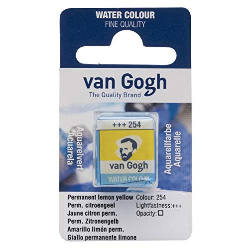 Van Gogh Aquarellfarbe, halbes Näpfchen, Permanent Zitronengelb 254 von Van Gogh