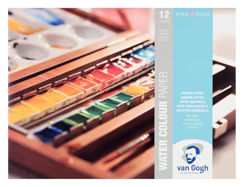 Van Gogh Aquarellpapierblock, 140lb, weißes Papier, 12 Blatt, 9,4" x 12,6" Van Gogh Aquarellpapierblock, 140lb, weißes Papier, 12 Blatt, 9,4" x 12,6" von Van Gogh