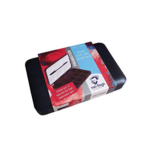 Van Gogh Leere Box 12 1/2 Godets plus Pinsel Nachtblau von Van Gogh