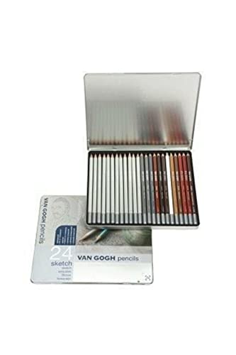 Van Gogh Skizzierbleistift-Set | 12 Graphit + 12 Skizzierstifte von Van Gogh
