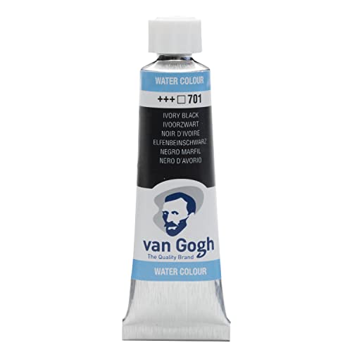 Van Gogh Aquarellfarbe, 10ml Tube, Elfenbeinschwarz 701 Van Gogh Aquarellfarbe, 10ml Tube, Elfenbeinschwarz 701 von Van Gogh