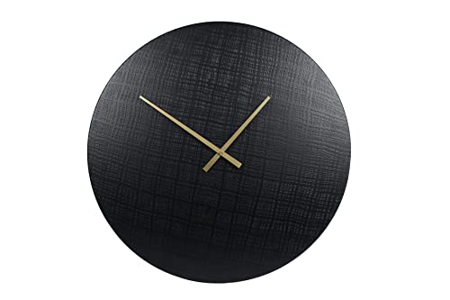 Van Manen Wanduhr Zürich L (ø 55 cm, moderne Uhr, Farbe schwarz, Uhr für Esszimmer / Wohnzimmer, ohne Batterien, Designer Uhr) 070103 von Van Manen