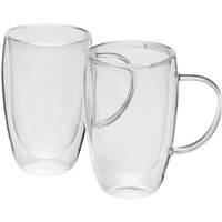 Van Well 2er Latte Macchiato Becher ELISA, Glas von Van Well