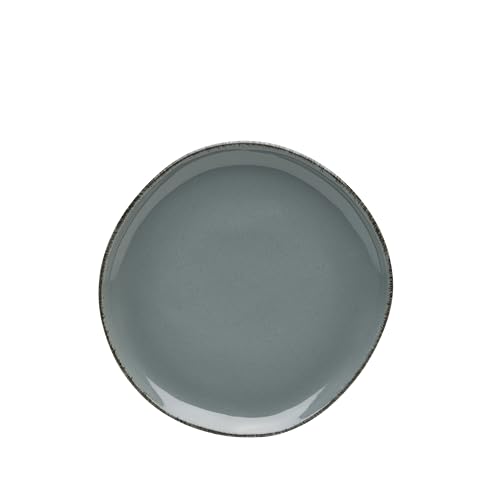 Van Well | URBAN Dessertteller 20 cm grau - Steinzeug für Frühstück, Dessertteller Rund, Kuchenteller von Van Well