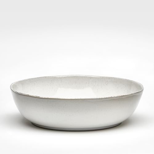 Van Well | URBAN Salatschale 29,5 cm creme - Steinzeug Steinzeug große Schüssel für Obst Gemüse und zum Servieren, große Bowl von Van Well