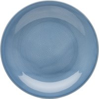 van Well Speiseteller "Jive, flacher Teller 25 cm, 6 Stück", (Set, 6 St.), dezentes Spiraldekor, spülmaschinen-und mikrowellengeeignet von Van Well