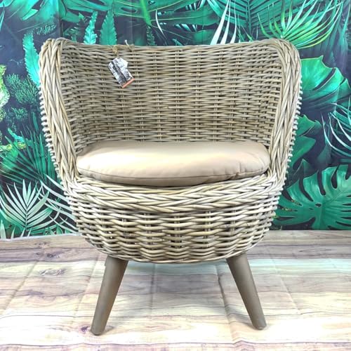 Van der Leeden Balkon & Garten Rattansessel Jakarta Grau Ø ca. 80 cm Van der Leeden Balkon & Garten Rattansessel Jakarta Grau Ø ca. 80 cm von Van der Leeden