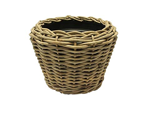 Van der Leeden Drypot® Pflanzkübel Rattan grau, D57 x H43 cm von Van der Leeden