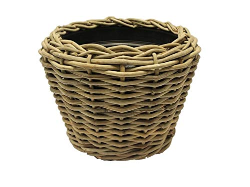 Van der Leeden Drypot® Pflanzkübel Rattan grau, D68 x H52 cm von Van der Leeden