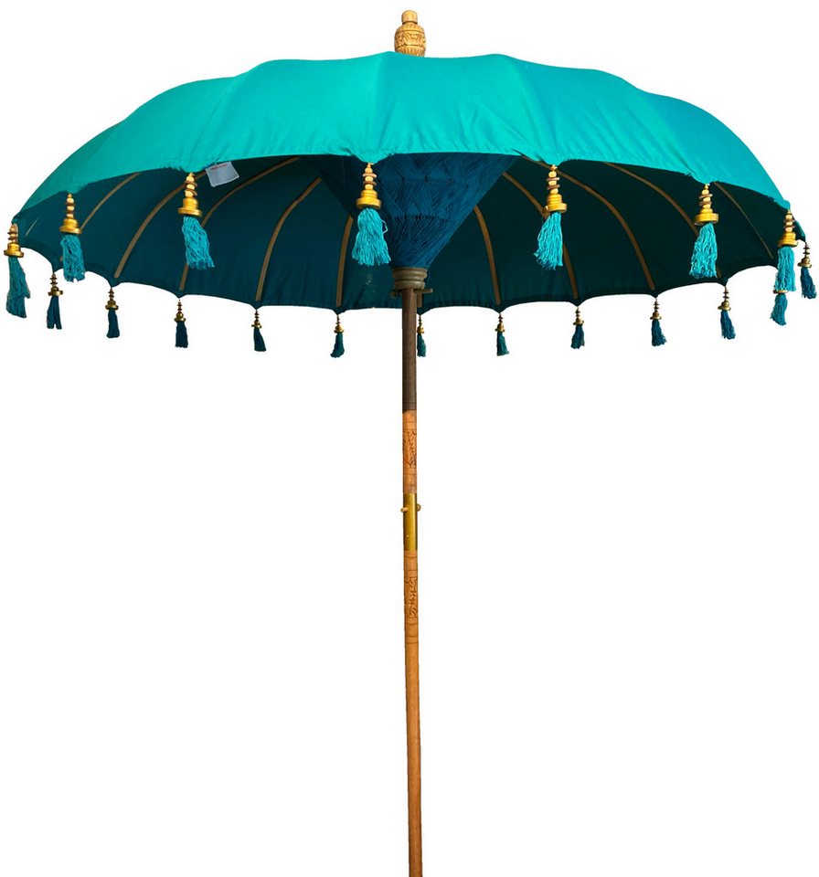 Van der Leeden Sonnenschirm Balischirm Dekofschirm Stoffschirm Ø185CM Pink/Gelb / Türkis, Bali Schirm, Baumwolle, Handmade, Ø 185 cm, Gartenschirm Van der Leeden Sonnenschirm Balischirm Dekofschirm Stoffschirm Ø185CM Pink/Gelb / Türkis, Bali Schirm, Baumwolle, Handmade, Ø 185 cm, Gartenschirm von Van der Leeden
