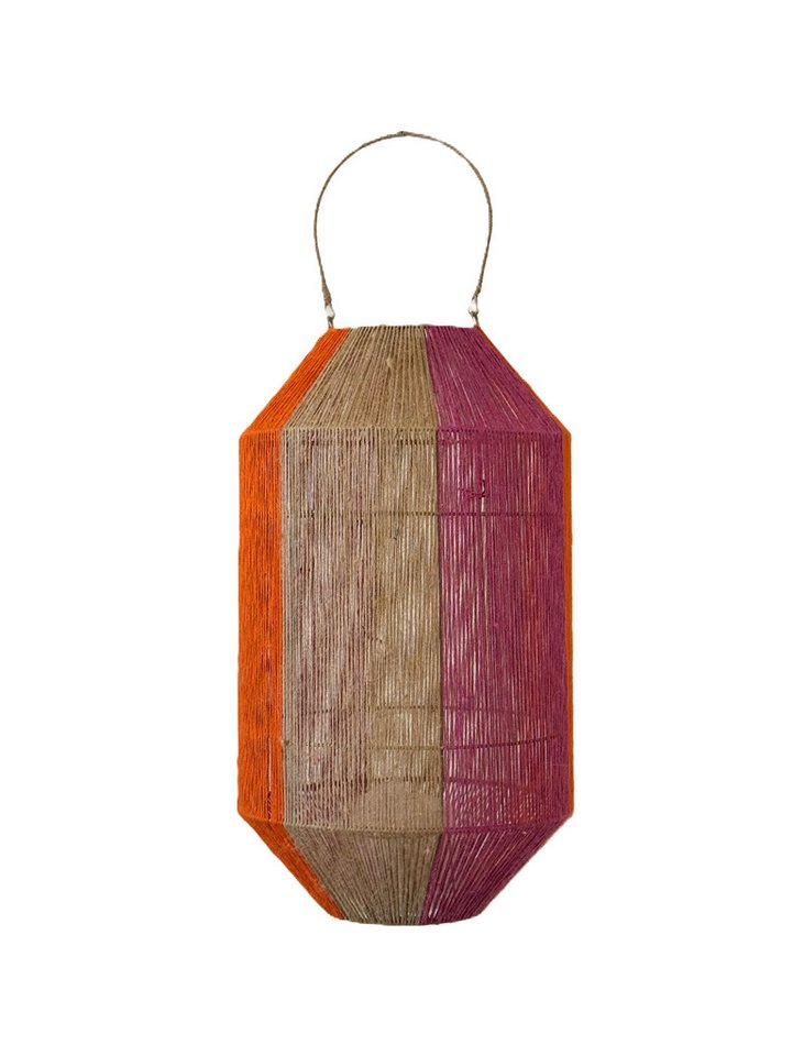 Van der Leeden Windlicht Laterne ORANGE/PINK Jute Natur/Orange/Fuchsia, Ø 34cm H 60cm Van der Leeden Windlicht Laterne ORANGE/PINK Jute Natur/Orange/Fuchsia, Ø 34cm H 60cm von Van der Leeden