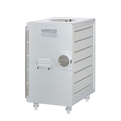 VanDeBord Bord Box XL mit Rollen Silber, großer Rollcontainer, original Flugzeugmöbel aus der Luftfahrt von VanDeBord