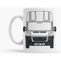 Citroen Relay Camper Van Tasse + Untersetzer Set | Mehrere Farben Personalisierter Teller Geschenkbox Campervan Geschenk von VanLifeAdventure