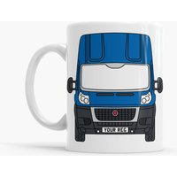 Fiat Ducato Camper Van Tasse + Untersetzer Set | Mehrere Farben Personalisierter Teller Geschenkbox Campervan Geschenk von VanLifeAdventure