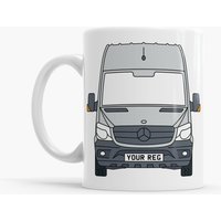 Mercedes Sprinter Camper Van Premium 11Oz Becher Untersetzer Set | Mehrere Farben Personalisierter Teller Geschenkbox von VanLifeAdventure