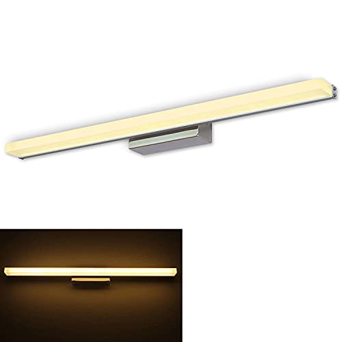 VanMe 12W 960LM LED Spiegelleuchte 60CM, LED Schminklicht Badleuchte Wandleuchte Badlampe für Badzimmer und Wandbeleuchtung, Spiegelschranklampe Schrankleuchte Bad Spiegellampe, 3000K warmweiß licht von VanMe