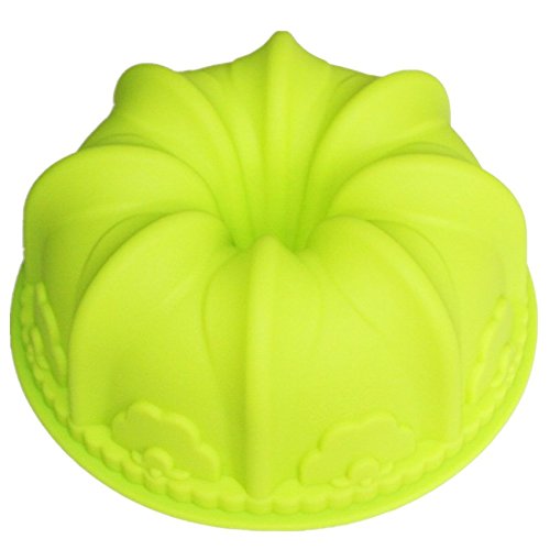 Vancgoods große Lilie wirbeln Gugelhupf Backform Kuchenform flexible Silikon-Kuchen-Herstellungform DIY Kuchen-Nachtisch backen ware molds von Vancgoods