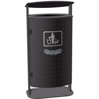 RENNER Abfallbehälter mit abgeschrägter Haube Typ 7092, 70 Liter, Noppenblech-Design, integrierter Beutelspender, anthrazit-eisenglimmer RENNER Abfallbehälter mit abgeschrägter Haube Typ 7092, 70 Liter, Noppenblech-Design, integrierter Beutelspender, anthrazit-eisenglimmer von RENNER