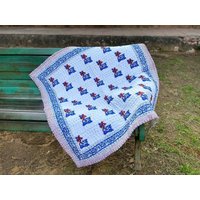 100% Baumwolle Weicher Quilt, Natürlicher Kantha Baby Größe Leichte Quilt Mike Mouse Print Überwurf von Vandanahandicrats