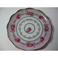 Antiker Porzellan Teller Mit Rosen Antiker Porzellan Teller Mit Rosen von VandasVintage