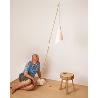 Natürliche Holzlampe, Wohnzimmerlampe, Natürliche Beleuchtung, Handgefertigte Lampe von VandenHeedeFurniture
