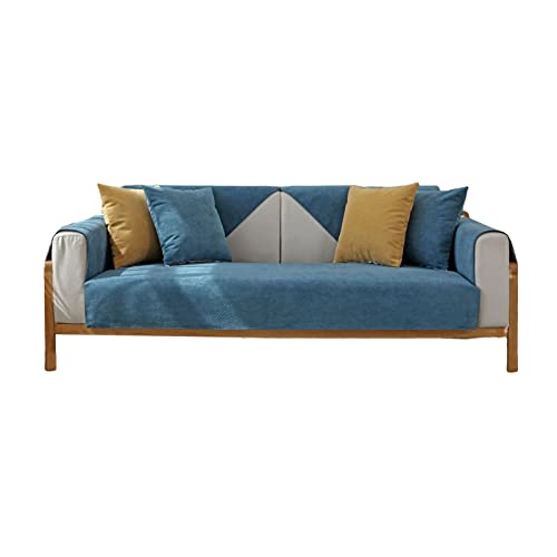 VanderHOME Anti-Rutsch-Sofa Abdeckung 1/2/3/4 Sitzer Wasserdichtes Sofa Abdeckung Elastische Stretch Sofa Abdeckung Für Kinder Haustiere 110 * 180cm-Tiefblau-Sitzbezug (Nur 1 Stück) von VanderHOME