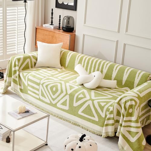 VanderHOME Chenille Sofa Überwurfdecke Große 2/3 Sitzer Sofaüberwurf Vielseitige Wohndecke als Dekodecke, Couch Überwürf, Sofa Überzug und Tagesdecke mit Deko Quasten 180 * 130cm-Grün VanderHOME Chenille Sofa Überwurfdecke Große 2/3 Sitzer Sofaüberwurf Vielseitige Wohndecke als Dekodecke, Couch Überwürf, Sofa Überzug und Tagesdecke mit Deko Quasten 180 * 130cm-Grün von VanderHOME