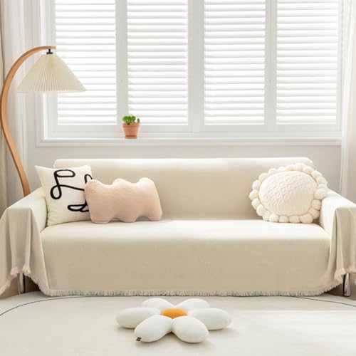 VanderHOME Hochwertige Wohndecke Sofa überwurfdecke Einfarbig Dekorativen Couch Überwurf für Sofa Groß Vielseitig Sofaüberwurf ist Die Erste Wahl für Familie Reisen und Büro 180 * 180cm Mylar von VanderHOME