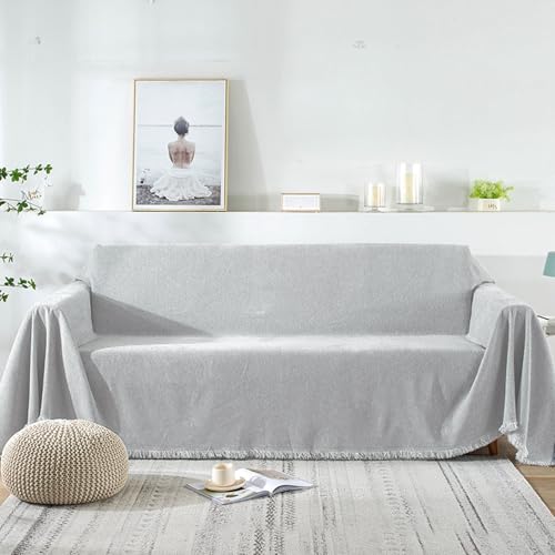 VanderHOME Hochwertige Wohndecke Sofa überwurfdecke Einfarbig Dekorativen Couch Überwurf für Sofa Groß Vielseitig Sofaüberwurf ist Die Erste Wahl für Familie Reisen und Büro 180 * 230cm Hellgrau VanderHOME Hochwertige Wohndecke Sofa überwurfdecke Einfarbig Dekorativen Couch Überwurf für Sofa Groß Vielseitig Sofaüberwurf ist Die Erste Wahl für Familie Reisen und Büro 180 * 230cm Hellgrau von VanderHOME