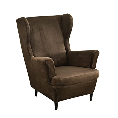 VanderHOME Luxuriöses Schonbezüge Bezug Sesselhusse Elastisch Ohrensessel Schonbezüge Stretch Sesselüberwürfe Waschbar Sofahusse Möbelschutz -Kaffee VanderHOME Luxuriöses Schonbezüge Bezug Sesselhusse Elastisch Ohrensessel Schonbezüge Stretch Sesselüberwürfe Waschbar Sofahusse Möbelschutz -Kaffee von VanderHOME