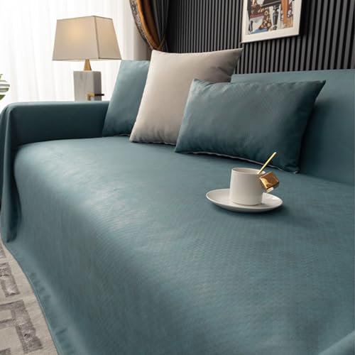 VanderHOME Sofa überzug Möbel Abdeckung für Verschütten Sofabezug Wasserabweisend Antirutsch Sofa Abdeckung Stretch Sofa Protector Sofaüberwurf Schutz vor Haustier Katze Hunde210*180cm-Dunkelgrün von VanderHOME