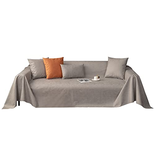 VanderHOME Sofa überzug Möbel Abdeckung für Verschütten Sofabezug Wasserabweisend Antirutsch Sofa Abdeckung Stretch Sofa Protector Sofaüberwurf Schutz vor Haustier Katze Hunde210*230cm-Hellgrau von VanderHOME