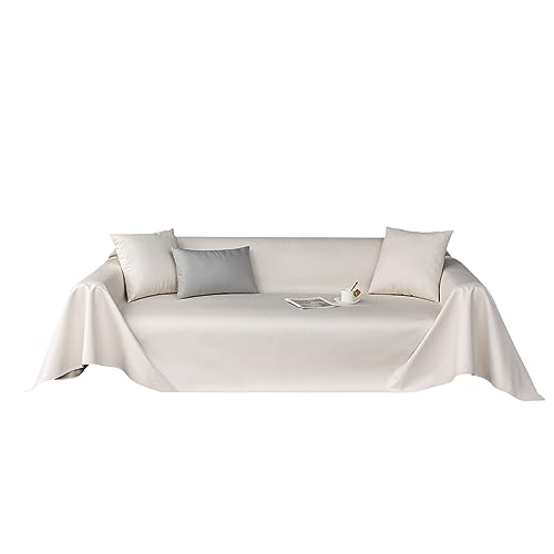 VanderHOME Wasserdichter Sofabezug,Anti-Rutsch-und Anti-Fleck-Sofa-Schutzbezug, Sofaüberwurf Schutz vor Haustier Katze Hunde 45 * 45cm-Beige-Kissenbezug(2 Stück) von VanderHOME