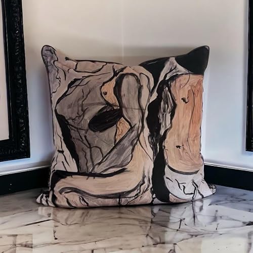 Vanderbeek Kunstinspirierter dekorativer Kissenbezug (55,9 x 55,9 cm, Elosie) von Vanderbeek