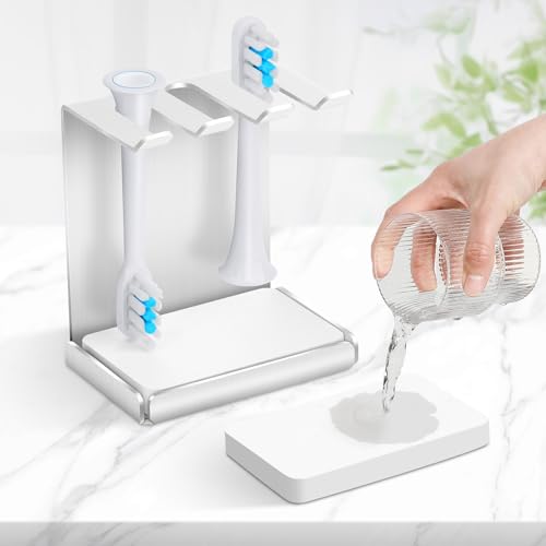 Vandicka Edelstahl Zahnbürstenhalter für 3er elektrische Zahnbürstenkopf, Zahnbürstenhalter mit Wasserabsorption für Oral B Bürstenhalter, iO, Philips UVM. | Bürstenkopf-Halterung, Silber Vandicka Edelstahl Zahnbürstenhalter für 3er elektrische Zahnbürstenkopf, Zahnbürstenhalter mit Wasserabsorption für Oral B Bürstenhalter, iO, Philips UVM. | Bürstenkopf-Halterung, Silber von Vandicka