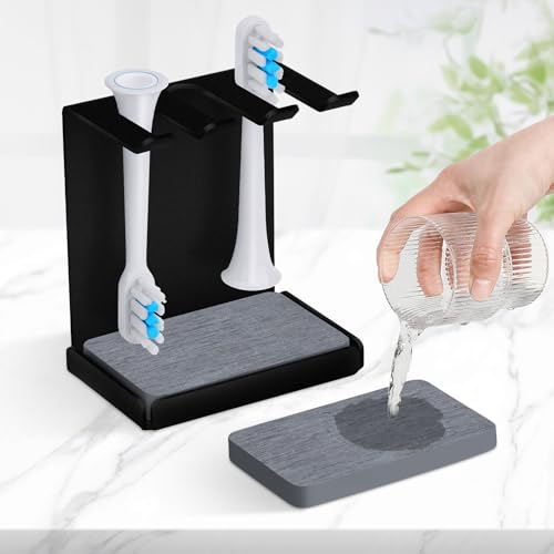 Vandicka Edelstahl Zahnbürstenhalter für 3er elektrische Zahnbürstenkopf, Zahnbürstenhalter mit Wasserabsorption für Oral B Bürstenhalter, iO, Philips UVM. | Bürstenkopf-Halterung Vandicka Edelstahl Zahnbürstenhalter für 3er elektrische Zahnbürstenkopf, Zahnbürstenhalter mit Wasserabsorption für Oral B Bürstenhalter, iO, Philips UVM. | Bürstenkopf-Halterung von Vandicka