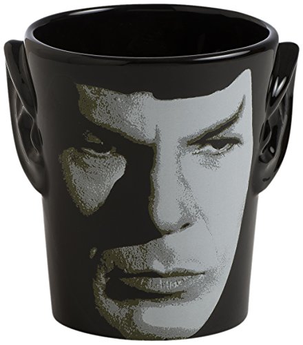 Vandor 55394 Star Trek Spock 3D-Ohrenförmige Keramik Suppe Kaffeetasse Tasse 20 oz schwarz Vandor 55394 Star Trek Spock 3D-Ohrenförmige Keramik Suppe Kaffeetasse Tasse 20 oz schwarz von Vandor