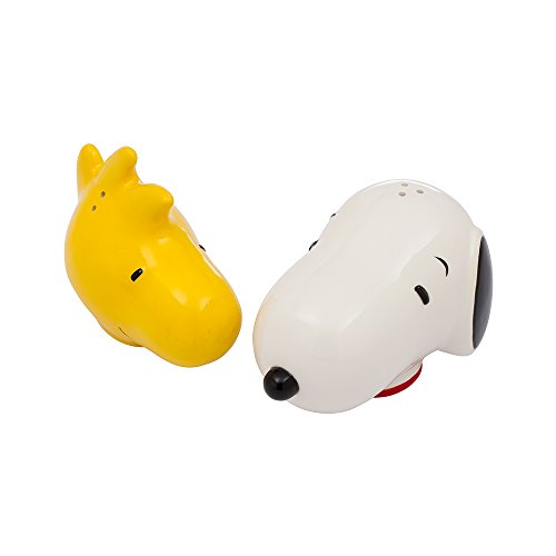 Vandor Peanuts Snoopy und Woodstock Salz- und Pfefferstreuer, Keramik, 85030 von Vandor