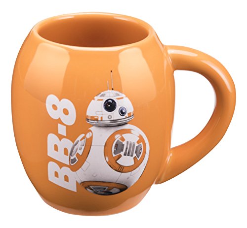 Vandor Star Wars The Force Awakens BB-8 Keramikbecher, oval, 510 ml, Orange von Vandor