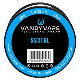 Vandy Vape SS316L 24GA Wickeldraht (10m) Ohne Nikotin von VandyVape