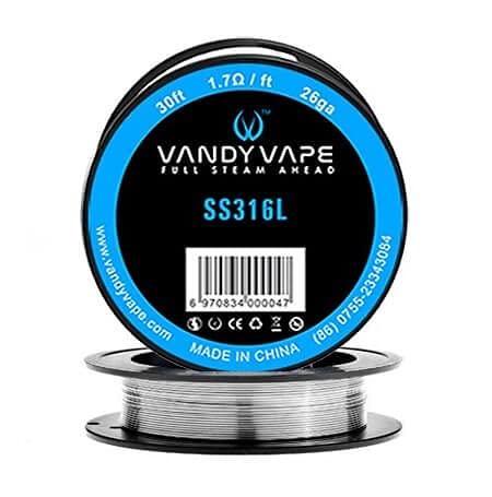 Vandy Vape SS316L 26GA Wickeldraht (10m) Ohne Nikotin von VandyVape
