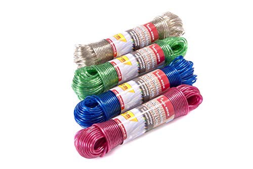 30 Meter Lange stabile Wäscheleine mit Sahleinlage (Grün) von VanessasShop